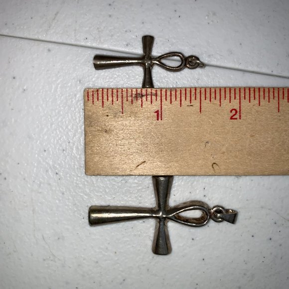 Sterling Silver Egyptian Large Ankh Pendant - Picture 2 of 10